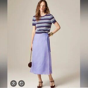 NWT J. Crew Collection Wrap Skirt in Silk Organza